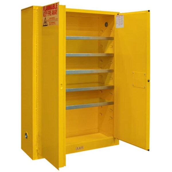 Durham Mfg Durham Manufacturing 1030MPI-50 30 gal FM Approved Flammable Safety Manual Close Storage Cabinet; Safety Yellow 1030MPI-50 - main